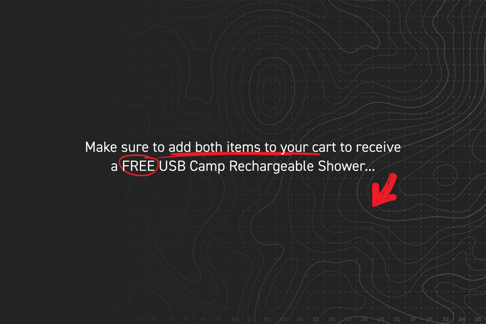 FREE Camp Shower with Shower Tent Awning CAOS Gear