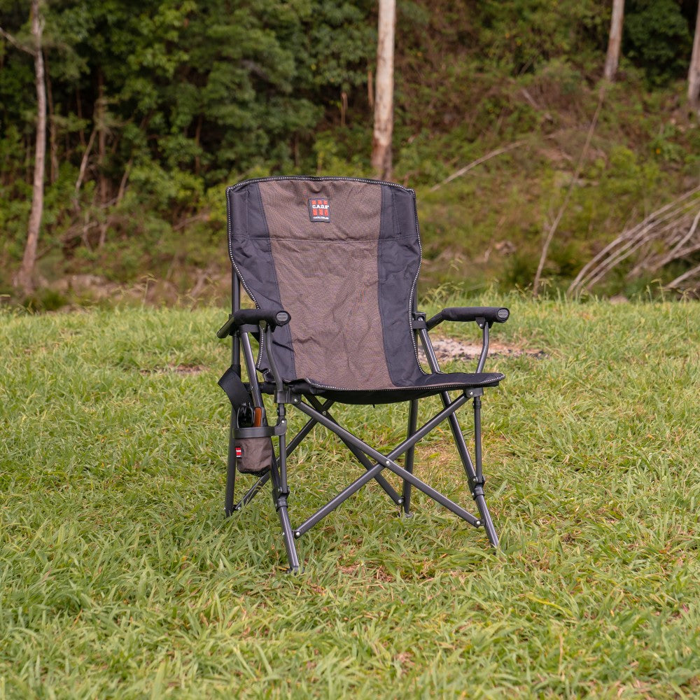 CAOS Folding Camp Chair - Brown & Black