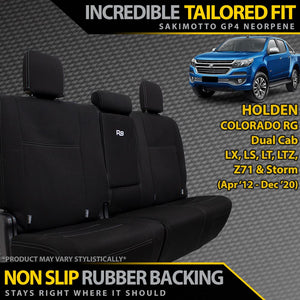 Holden Colorado RG Neoprene Rear Seat Covers (in stock)