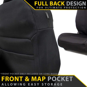 Toyota Landcruiser 300 Series VX Neoprene 2x Front Row Seat Covers (Made to Order)