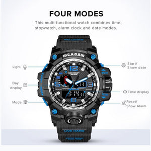 CAOS Sports and Adventure Watch (Black/Blue)