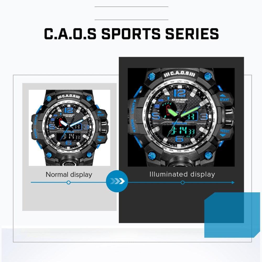 CAOS Sports and Adventure Watch (Black/Blue)