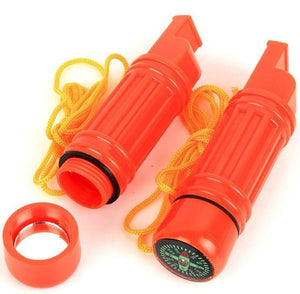 CAOS Survival 5-in-1 Whistle (Orange)