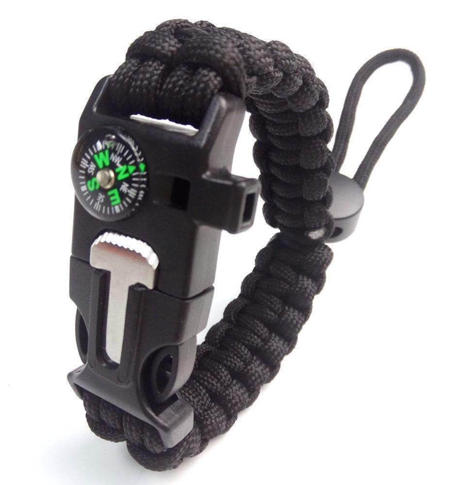 Klondike Adjustable Paracord Bracelet - Black