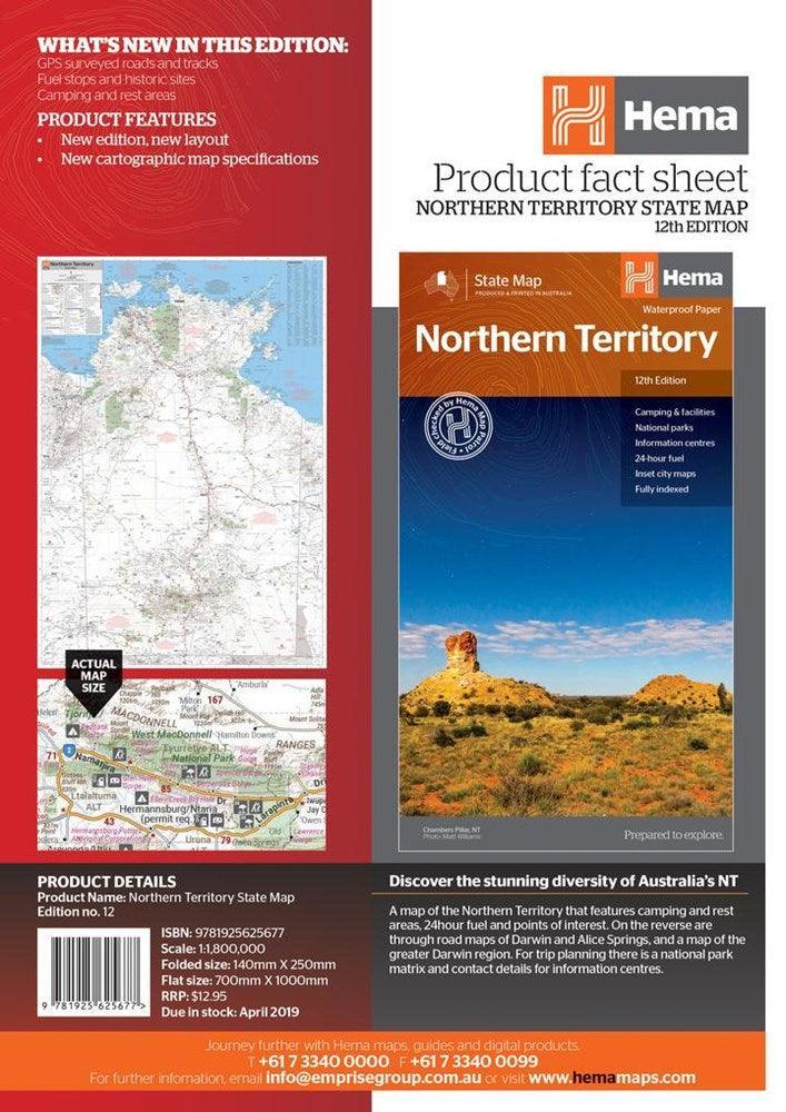 HEMA - Northern Territory State Map