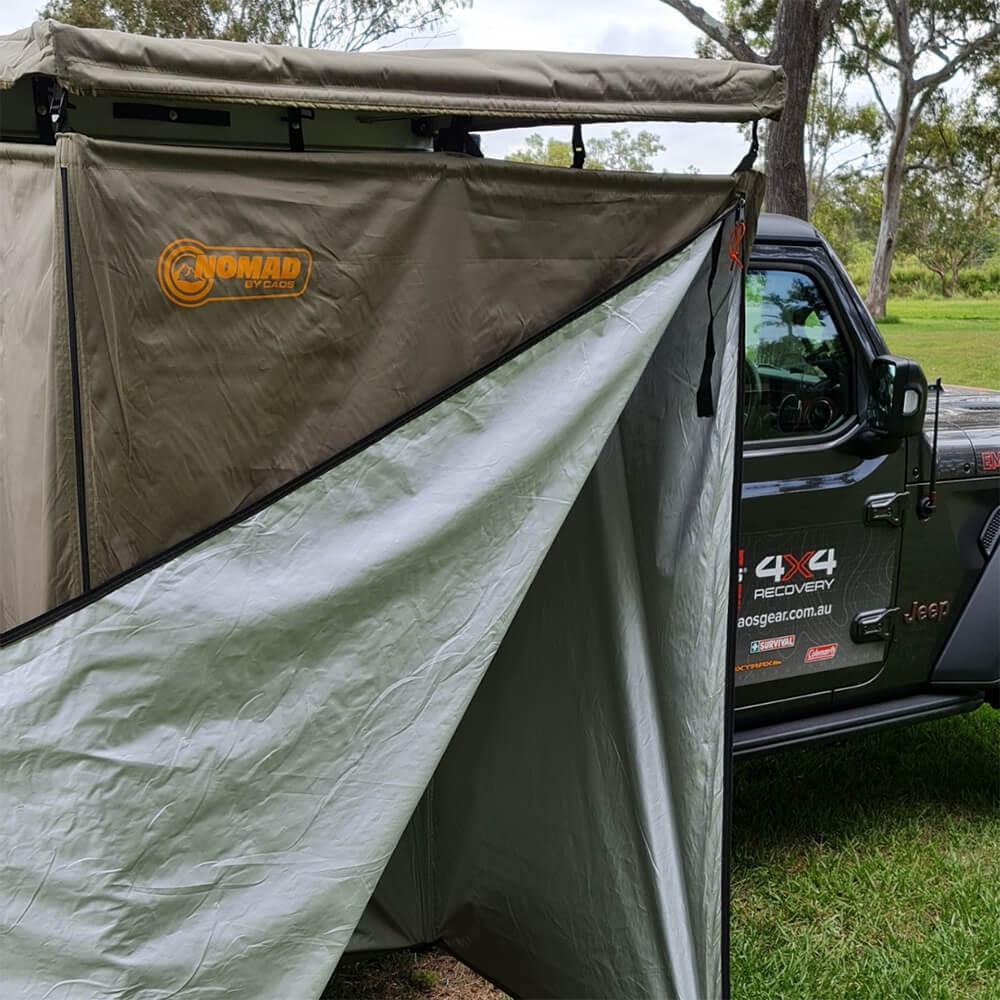 Awning clearance shower tent