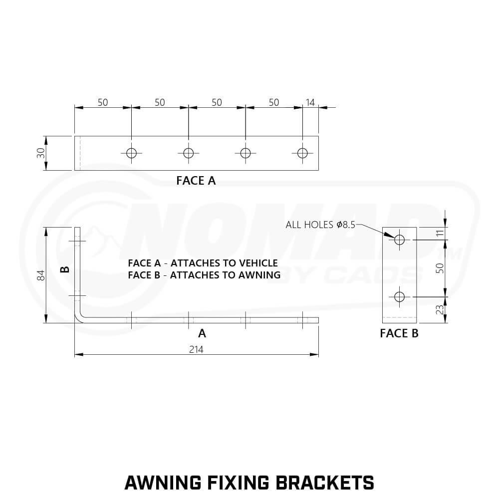NOMAD Shower Tent Awning with Roof CAOS Gear