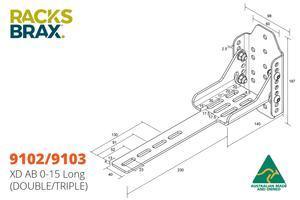 RacksBrax - XD Adjustable Bracket Long (Double)